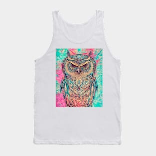 Artistic Owl Tank Top